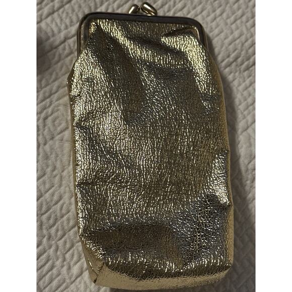 vintage St Thomas gold lame leather coin purse or cigarette holder bag 1960s - Picture 7 of 8